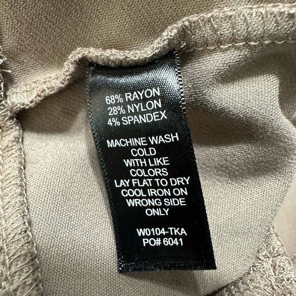 Betabrand Pants Womens Size Petite XL Pull On Bootcut Comfort Brown Tan Work - Picture 6 of 6